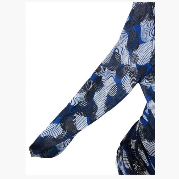 Vintage Classiques Entier Bold Abstract Pattern 100% Silk Blouse Size Large EUC - Picture 7 of 9